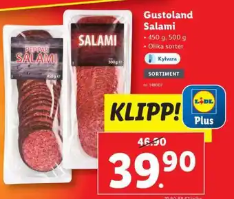 Lidl Gustoland Salami erbjuda