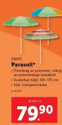 Lidl CRIVIT Parasol erbjuda