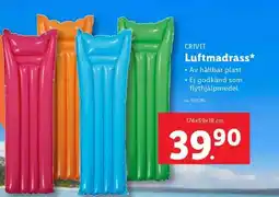 Lidl CRIVIT Luftmadrass erbjuda