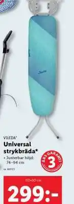 Lidl Vileda Universal strykbräda erbjuda