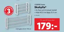 Lidl LIVARNO home Skohylla erbjuda