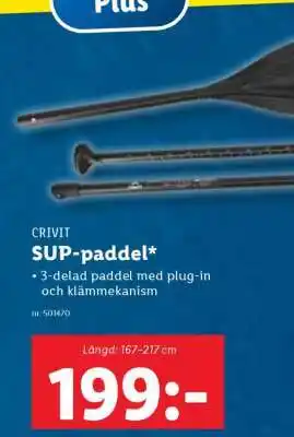 Lidl CRIVIT SUP-paddel erbjuda