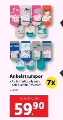 Lidl Ankelstrumpor erbjuda