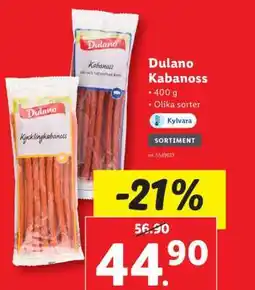 Lidl Dulano Kabanoss erbjuda
