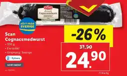 Lidl Scan Cognacsmedwurst erbjuda