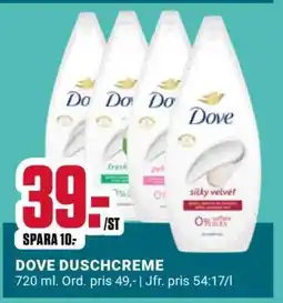 ÖoB Dove Duschcreme erbjuda