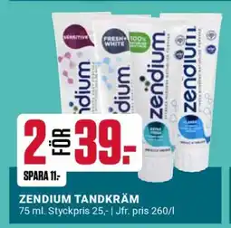 ÖoB Zendium Tandkräm erbjuda