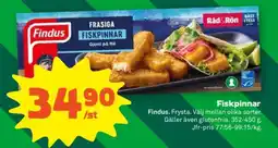 Stora Coop Findus frasiga fiskpinnar erbjuda