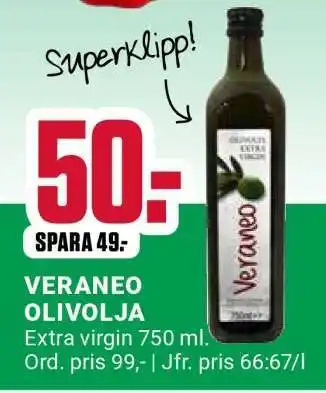 ÖoB VERANEO OLIVOLJA erbjuda