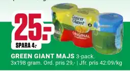 ÖoB GREEN GIANT MAJS 3-pack erbjuda
