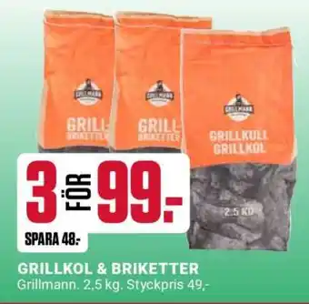 ÖoB GRILLKOL & BRIKETTER erbjuda