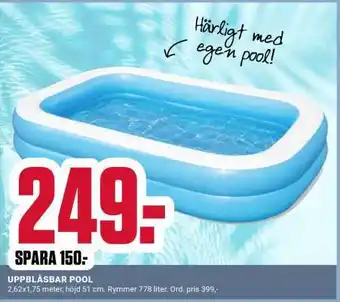 ÖoB Uppblåsbar Pool erbjuda