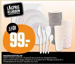 ÖoB Engångsartiklar erbjuda