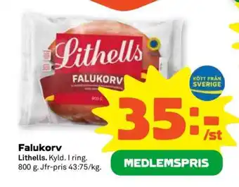 Stora Coop Falukorv erbjuda