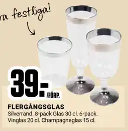 ÖoB FLERGÅNGSGLAS erbjuda
