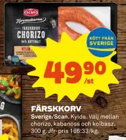 Coop Färskkorv erbjuda