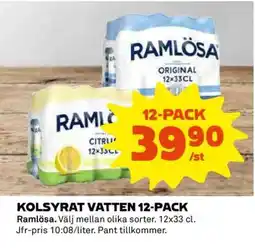 Coop Kolsyrat Vatten 12-pack erbjuda