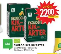 Willys EKOLOGISKA KIKÄRTER erbjuda