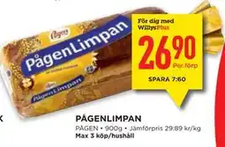 Willys PÅGENLIMPAN erbjuda