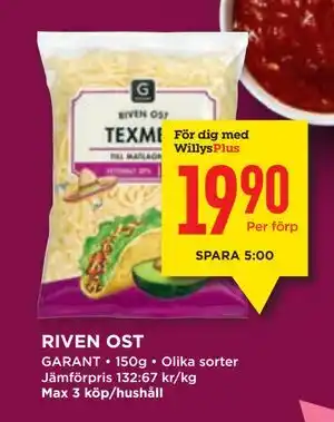 Willys RIVEN OST erbjuda