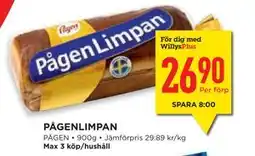 Willys Hemma PÅGENLIMPAN erbjuda