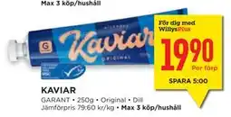 Willys Hemma KAVIAR erbjuda