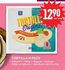 Willys Hemma TORTILLA 8-PACK erbjuda