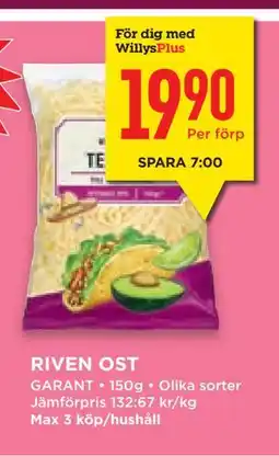 Willys Hemma RIVEN OST erbjuda