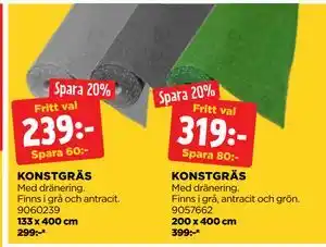 Jem&Fix KONSTGRÄS erbjuda