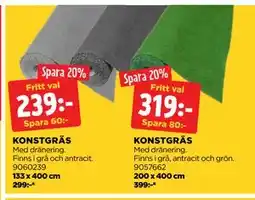 Jem&Fix KONSTGRÄS erbjuda