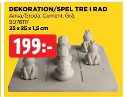 Jem&Fix DEKORATION/SPEL TRE I RAD erbjuda