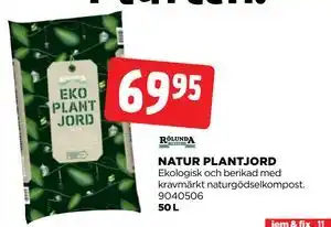 Jem&Fix NATUR PLANTJORD erbjuda