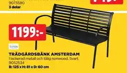 Jem&Fix TRÄDGÅRDSBÄNK AMSTERDAM erbjuda