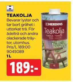 Jem&Fix TEAKOLJA erbjuda