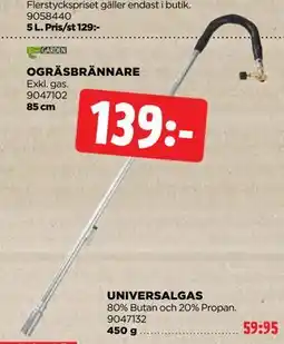 Jem&Fix OGRÄSBRÄNNARE erbjuda