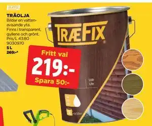 Jem&Fix TRÄOLJA erbjuda