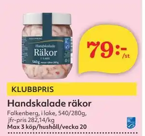 Hemköp Handskalade räkor erbjuda