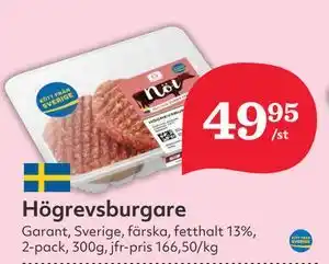Hemköp Högrevsburgare erbjuda