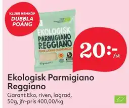 Hemköp Ekologisk Parmigiano Reggiano erbjuda