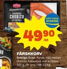 Coop Färskkorv erbjuda