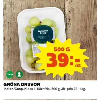 Coop Gröna druvor erbjuda