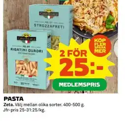 Coop Pasta erbjuda