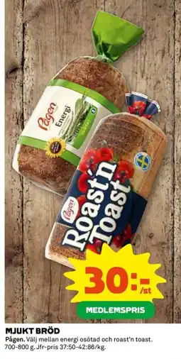 Coop Mjukt bröd erbjuda