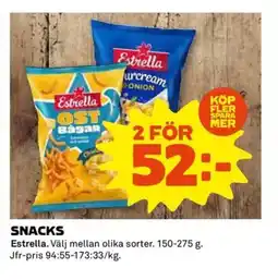 Coop ESTRELLA Snacks erbjuda