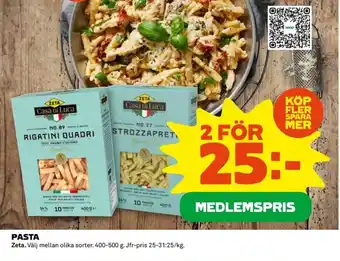 Coop ZETA Pasta erbjuda