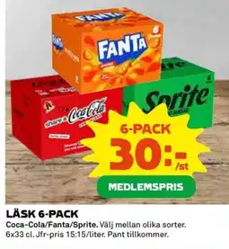 Coop Läsk 6-pack erbjuda