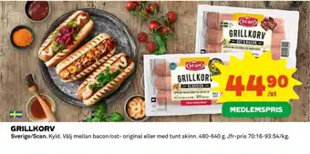 Coop Grillkorv erbjuda