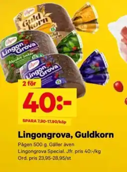 City Gross PÅGEN Lingongrova, guldkorn erbjuda