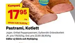 City Gross Pastrami, kotlett erbjuda