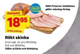 City Gross Rökt skinka erbjuda